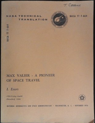 Max Valier - A Pioneer of Space Travel cover
