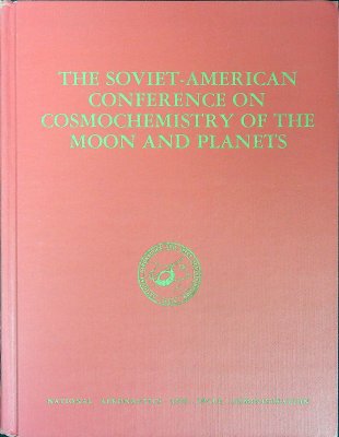 The Soviet-American Conference on Cosmochemistry of the Moon and Planets, Part 2 cover