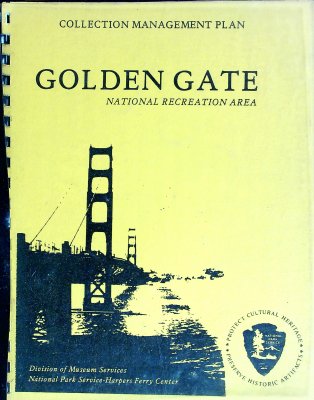 Golden Gate National Recreation Area; Collection Management Plan cover