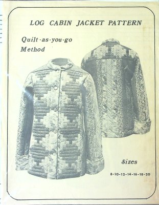 Quilt-as-you-go Log Cabin Jacket Pattern