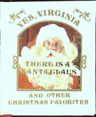 Yes, Virginia There is a Santa Claus and Other Christmas Favorites Book Ornament cover