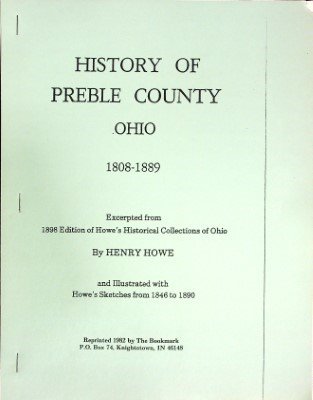 History of Preble County, Ohio 1808-1889