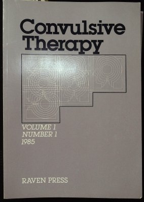 Convulsive Therapy (lot of 11 issues) cover
