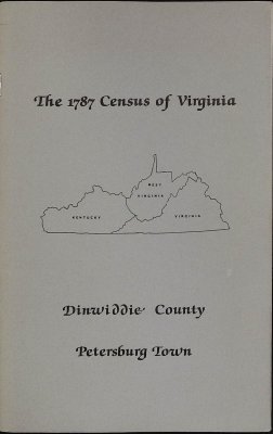 The personal property tax lists for the year 1787 for Dinwiddie County, Virginia cover
