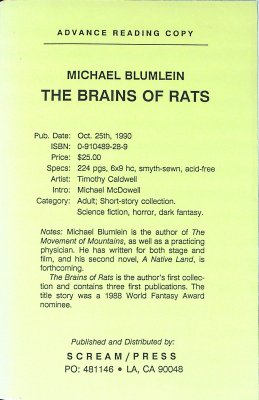The Brains of Rats cover