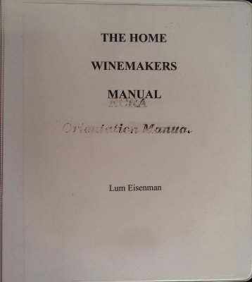 The Home Winemakers Manual cover