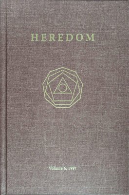Heredom The Transactions of the Scottish Rite Research Society Volume 6, 1997 cover