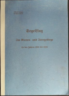 Segelflug im Riesen- und Isergebirge in den Jahren 1921 bis 1945 cover