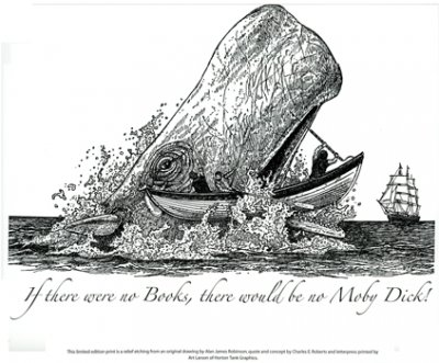 Moby Dick Letterpress Broadside cover