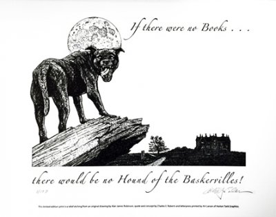 Hound of the Baskervilles Letterpress Broadside