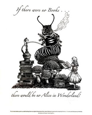 Alice in Wonderland Letterpress Broadside