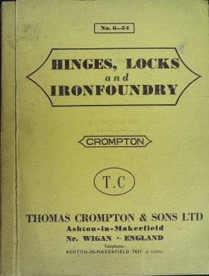 Hinges, Locks and Ironfoundry No. 6-54 cover