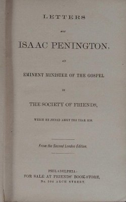 Letters of Isaac Penington cover