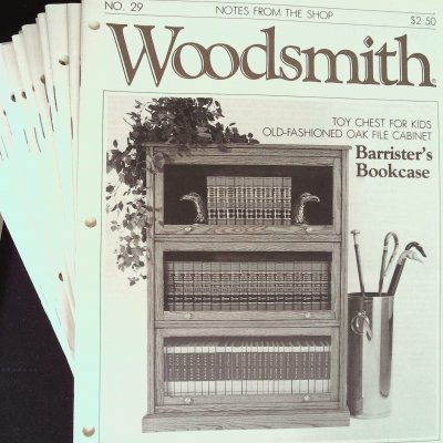 Lot of 33 Woodsmith Magazines ranging 1983-2000 cover