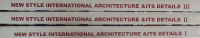 New Style International Architecture & its Details 3 Vol Set cover
