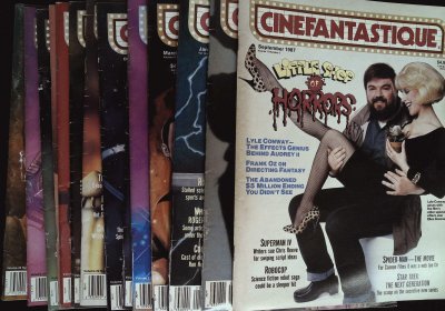 Lot of 15 Cinefantastique Magazines ranging 1987-1997