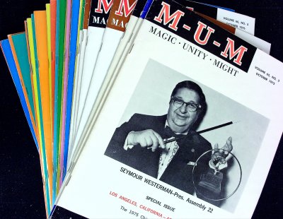 Lot of 30 MUM (Magic, Unity, Might) Magazines ranging 1975-1977 cover