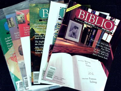 Lot of 6 Biblio Magazines ranging 1996-97 cover