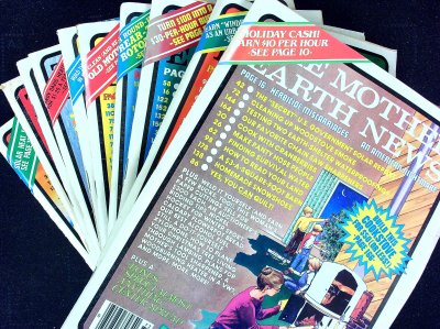 Lot of 10 The Mother Earth News Magazine ranging 1977-1981