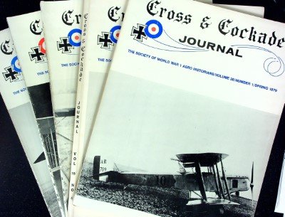 Lot of 5 Cross & Cockade Journal Magazines ranging 1977-1979 cover