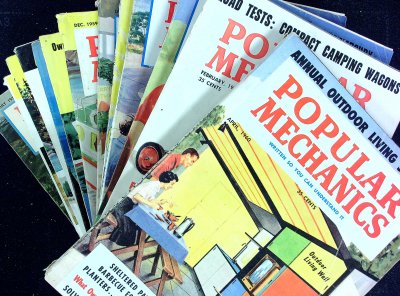 Lot of 13 Popular Mechanics Magazines ranging 1954-1961