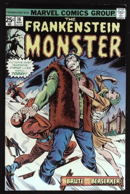 The Frankenstein Monster #16 - Marvel Comics 1975 cover