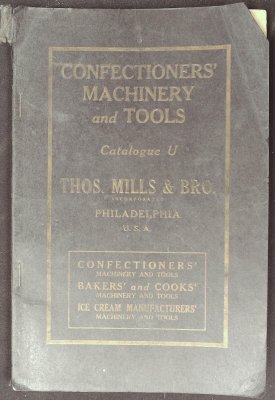 Confectioners' Machinery and Tools, Catalogue U cover