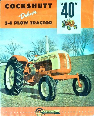 Cockshutt "40" Deluxe 3-4 Plow Tractor cover