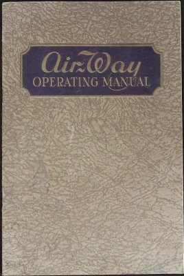 Air-Way Operating Manual cover