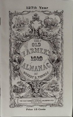 The Old Farmer's 1919 Almanac cover
