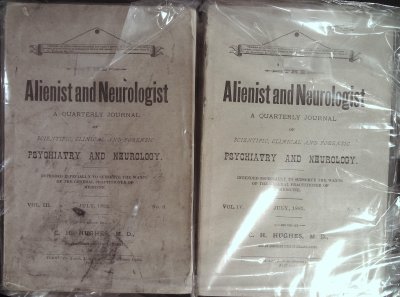 Lot of 10 The Alienist and Neurologist A Quarterly Journal of Scientific, Clinical and Forensic Psychiaty and Neurology cover
